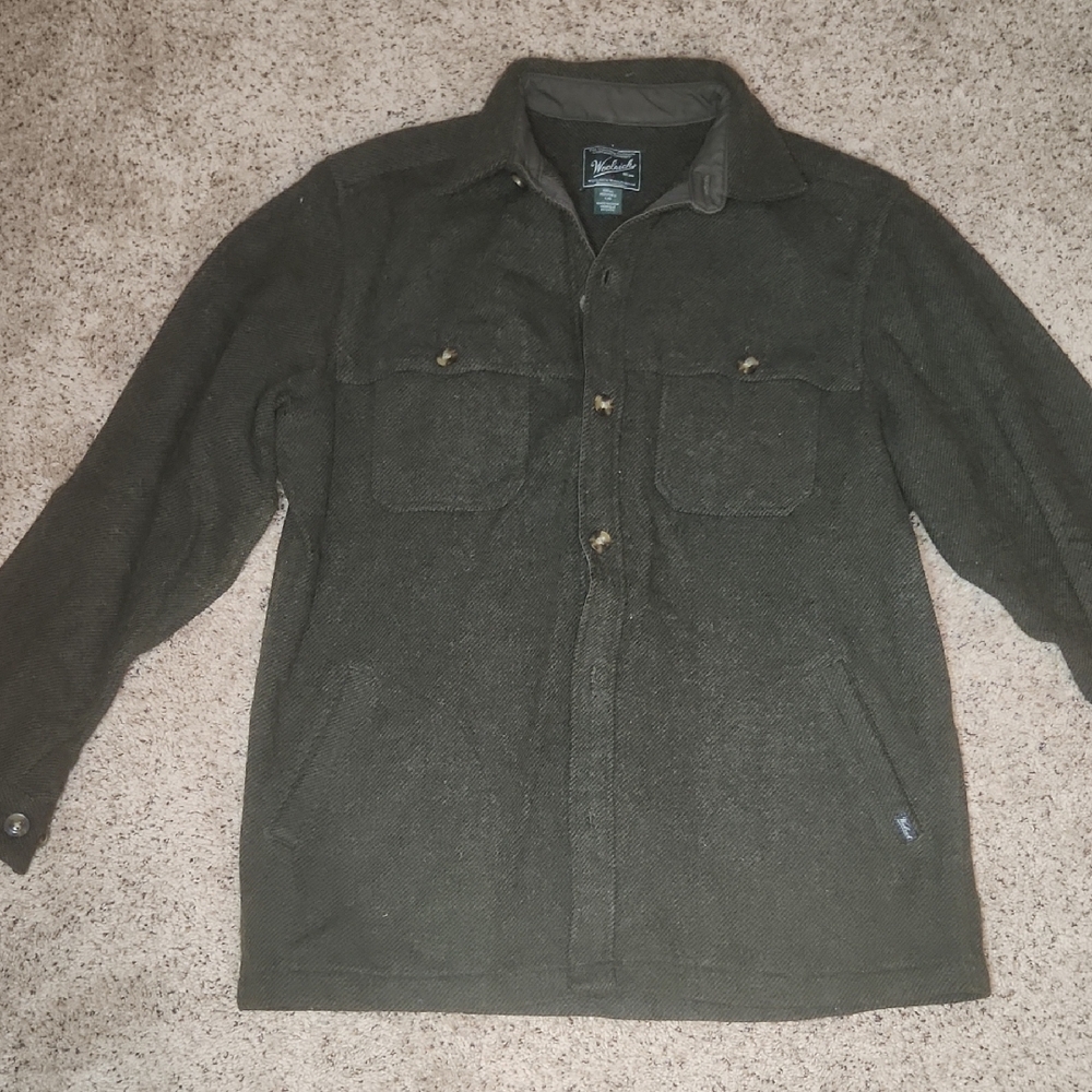 Woolrich Men's Olive Shirt Jacket
